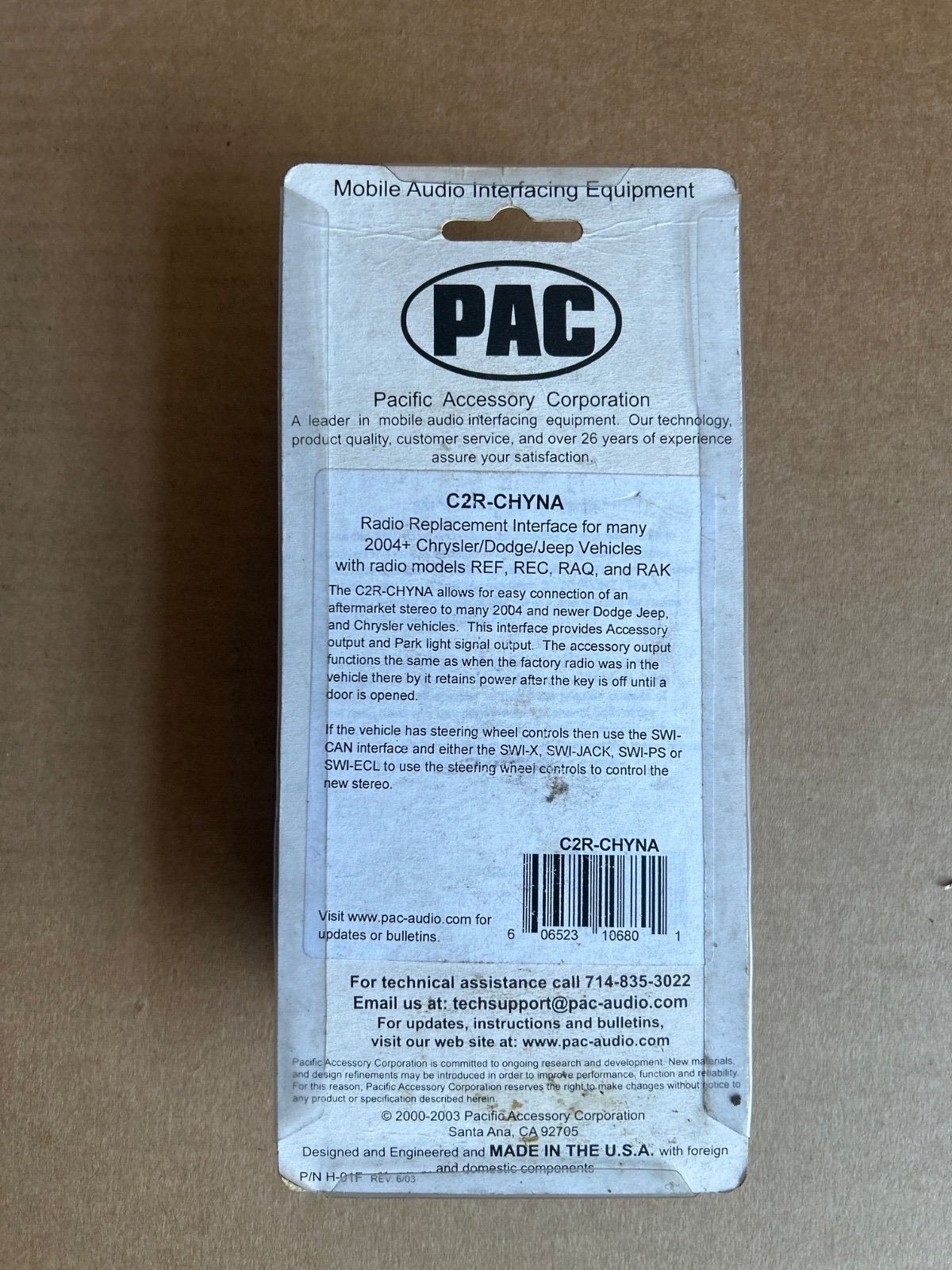 PAC Kabelsatz Radio Can Bus Adapter C2R-CHYNA – Chrysler 300/Aspen/PT Cruiser, Dodge… 2004–2009