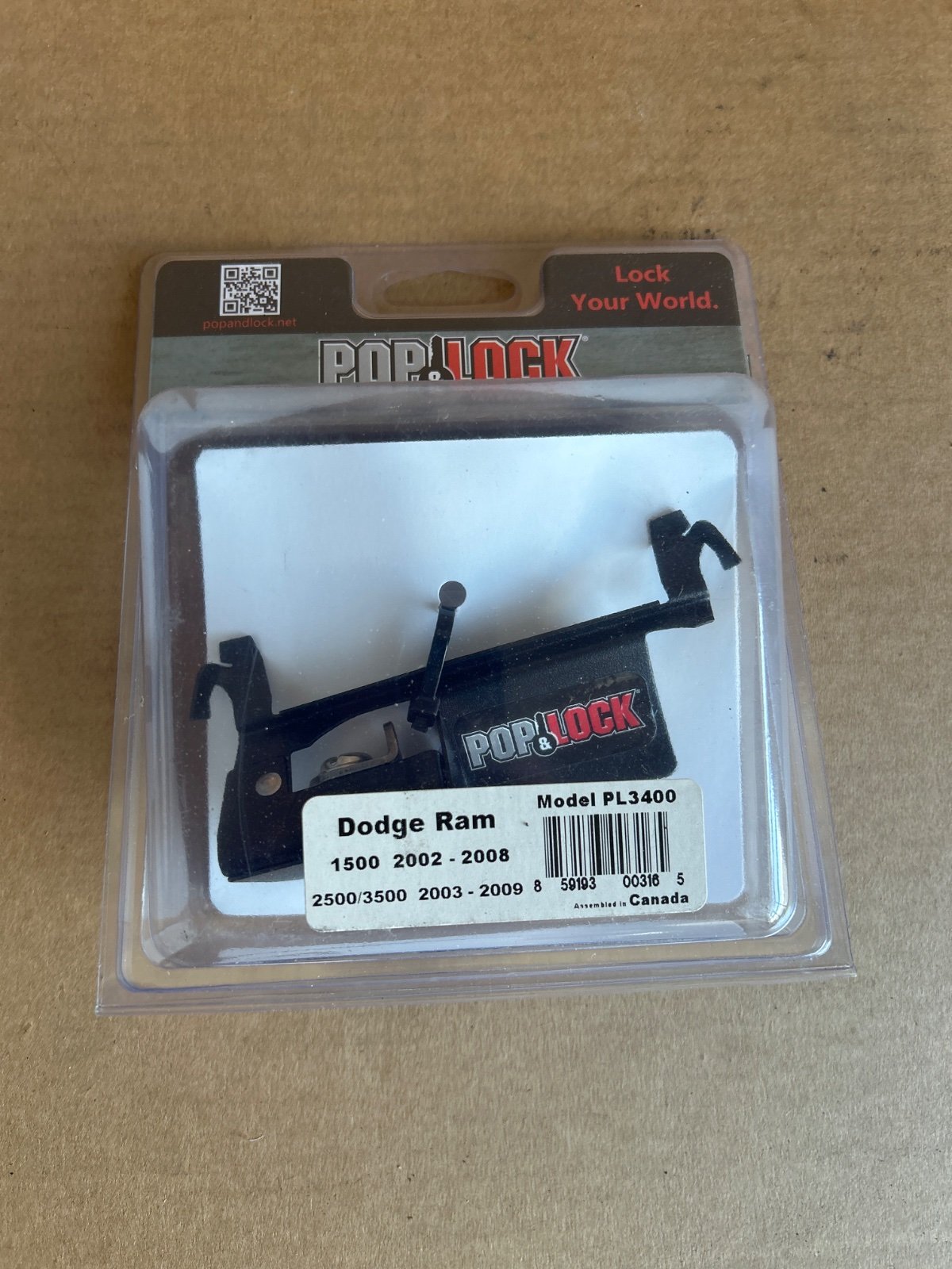 Pop & Lock Schloß Heckklappe+Schlüssel POP&LOCK PL3400 – Dodge Ram 1500/2500/3500 2002–2009