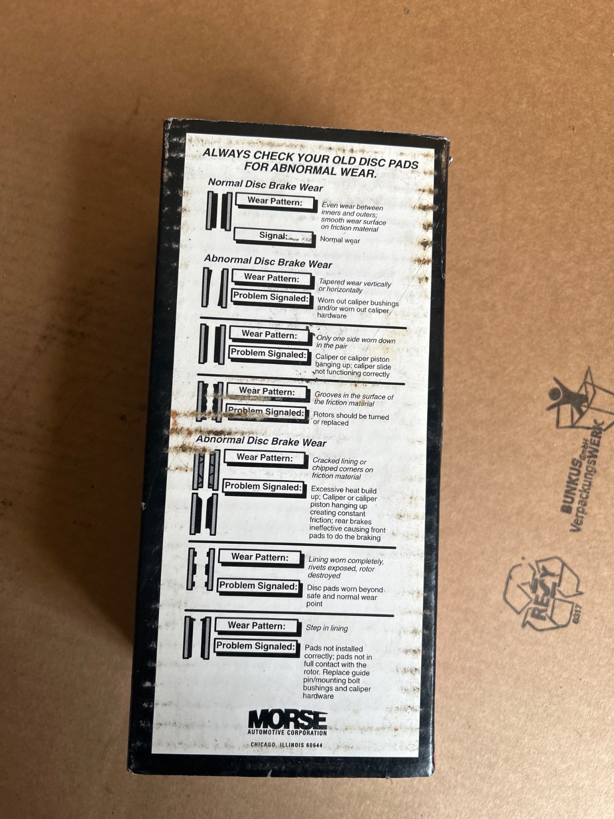 Friction Master Morse FrictionMaster Bremsbeläge MKD370 – Chevrolet C1500/C1500 Suburban/C2500…, GMC C1500/C1500… 1988–2002