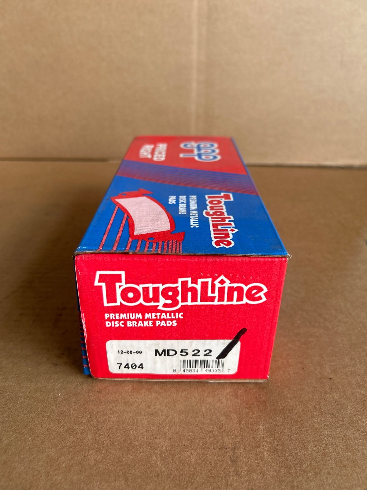 Toughline Bremsbeläge vorne MD522 (7404) – Chrysler Voyager mit 15-Zoll-Felgen
