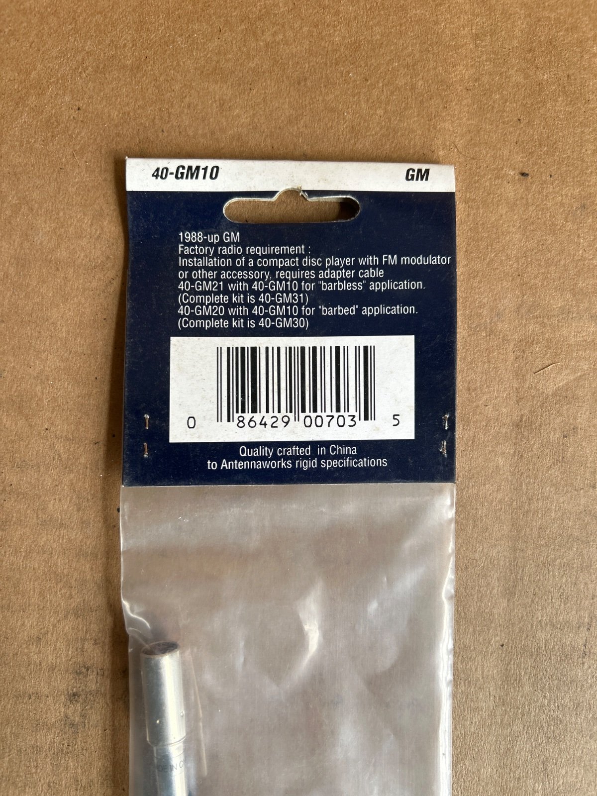 Metra AntennaWorks Antennenkabel/Stecker Zubehörradios 40-GM10 – Buick Century/Electra/LaCrosse…, Chevrolet Express… 1985–2011